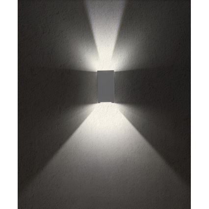 Redo 90553 - Επιτοίχιο φωτιστικό εξωτερικού χώρου LED VARY 2xLED/10W/230V 3000K IP54 ανθρακί