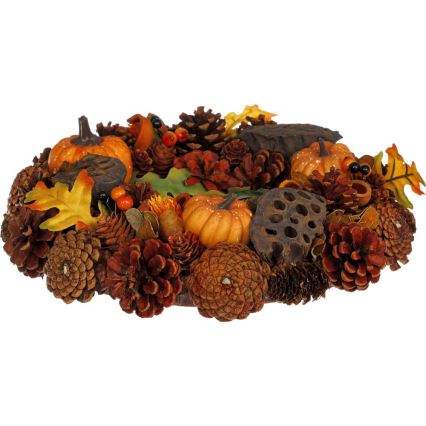 Φθινοπωρινό στεφάνι HALLOWEEN διάμετρος 35 cm