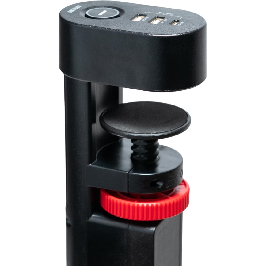 Καλώδιο επέκτασης με σφιγκτήρα για γραφείο 3 υποδοχές Τύπου E + 2xUSB-A + 1xUSB-C 1,5m μαύρο