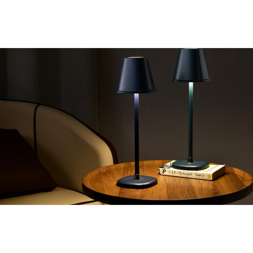 LED Dimmable επαναφορτιζόμενο επιτραπέζιο φωτιστικό	 LED/3W/1800 mAh σκούρο μπλε