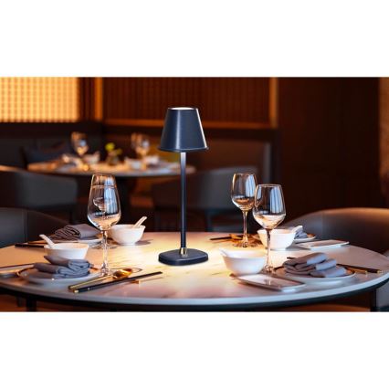 LED Dimmable επαναφορτιζόμενο επιτραπέζιο φωτιστικό	 LED/3W/1800 mAh σκούρο μπλε