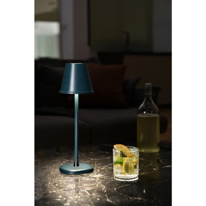 LED Dimmable επαναφορτιζόμενο επιτραπέζιο φωτιστικό	 LED/3W/1800 mAh σκούρο μπλε