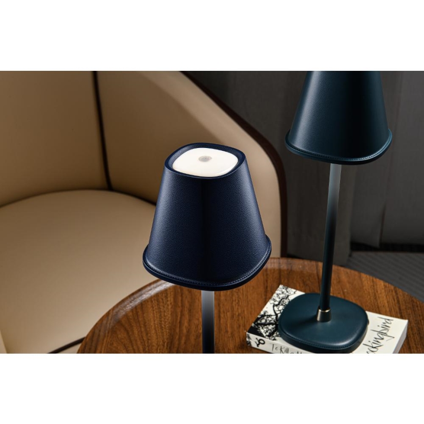 LED Dimmable επαναφορτιζόμενο επιτραπέζιο φωτιστικό	 LED/3W/1800 mAh σκούρο μπλε