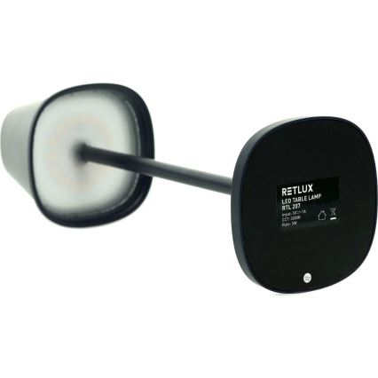 LED Dimmable επαναφορτιζόμενο επιτραπέζιο φωτιστικό	 LED/3W/1800 mAh σκούρο μπλε