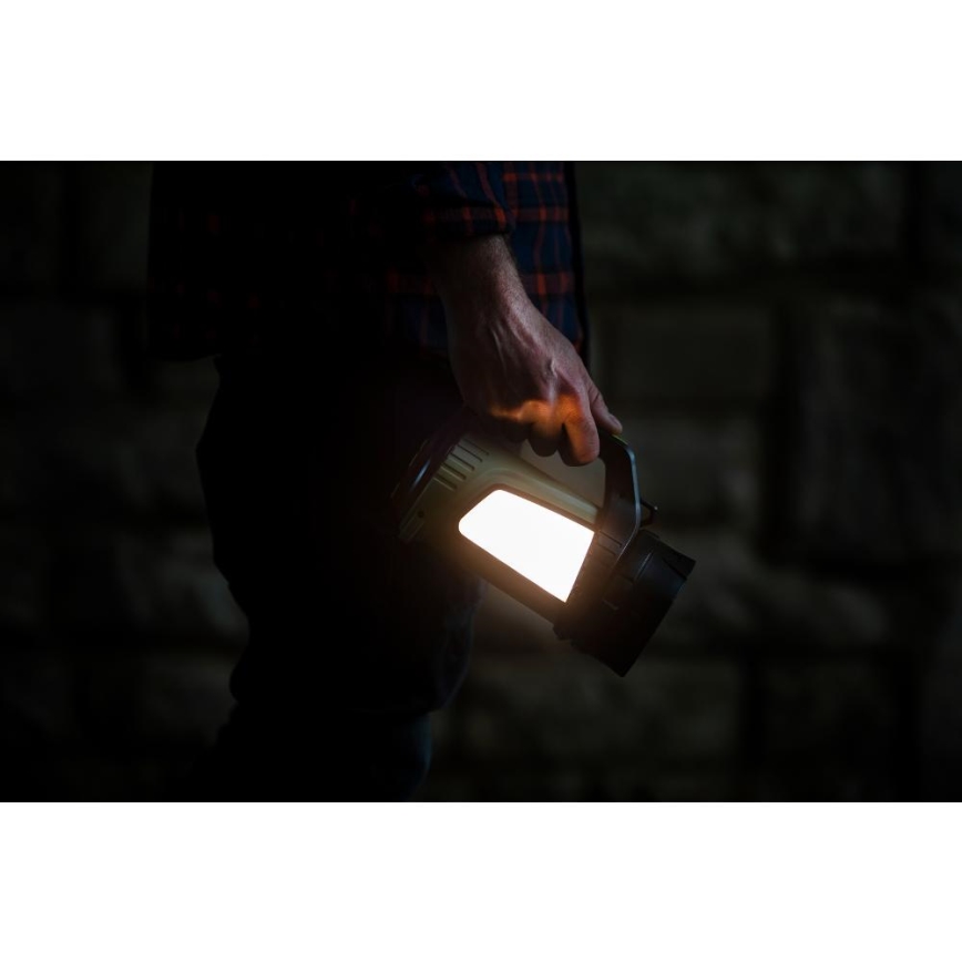 Retlux - LED Dimmable επαναφορτιζόμενος φακός εξωτερικού χώρου με power bank LED/21W/4400 mAh IP44