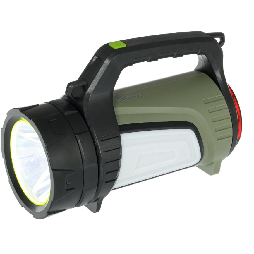 LED Dimmable επαναφορτιζόμενος φακός εξωτερικού χώρου με power bank LED/21W/4400mAh IP44
