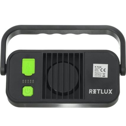 LED φακός εργασίας με λειτουργία powerbank LED/4400 mAh IP44 κίτρινος/μαύρος