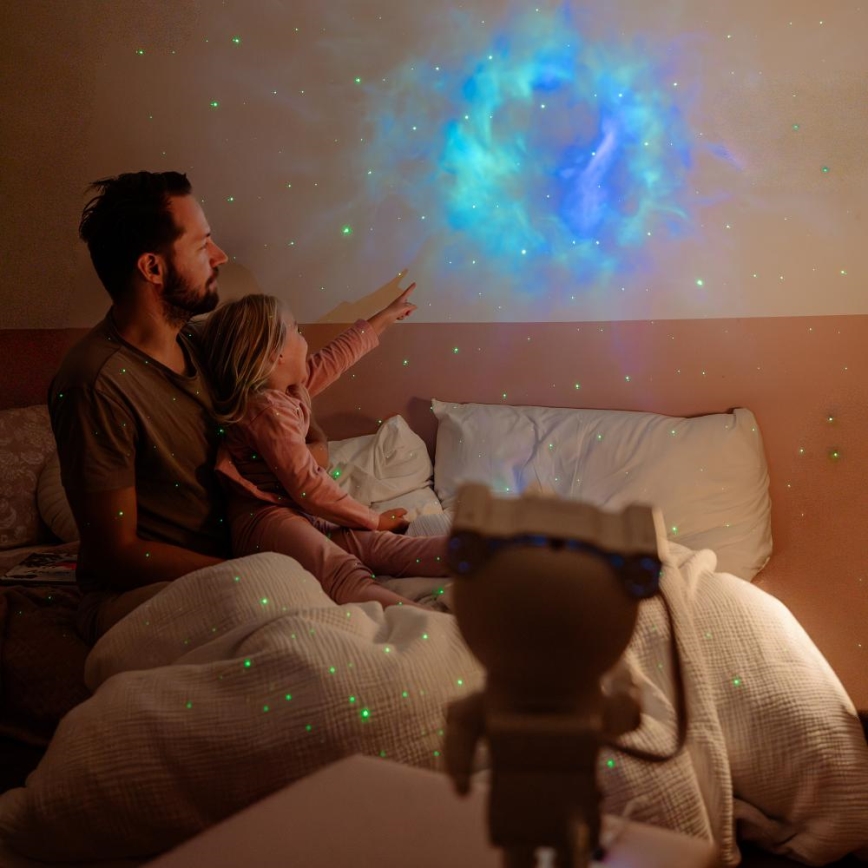 Retlux - LED παιδικός προβολέας 230V αστροναύτης 23,3 cm + τηλεχειριστήριο