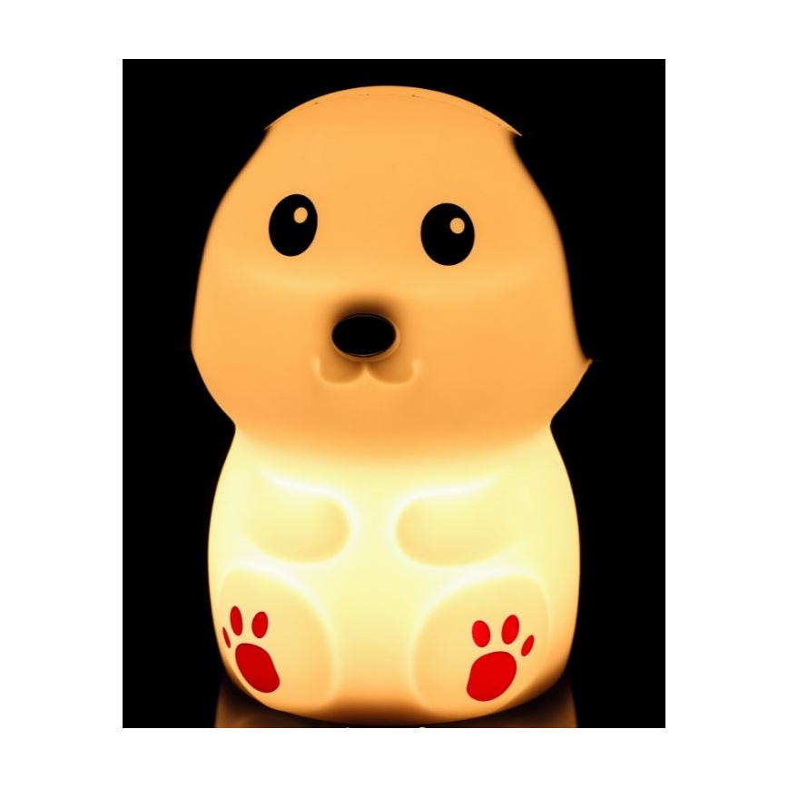 LED Ρυθμιζόμενο φωτάκι νυκτός για παιδιά LED/0,4W/1000 mAh σκύλος