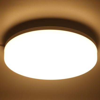 LED RGBW Ρυθμιζόμενο φωτιστικό οροφής μπάνιου LED/20W/230V Wi-Fi IP44 λευκό