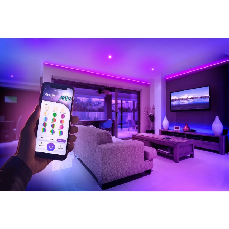LED RGBW Smart dimming ταινία 5m LED/230V 2700-6500K Wi-Fi Tuya + τηλεχειριστήριο
