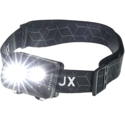 LED Επαναφορτιζόμενος φακός κεφαλής LED/3W/1200 mAh IP67 μαύρος