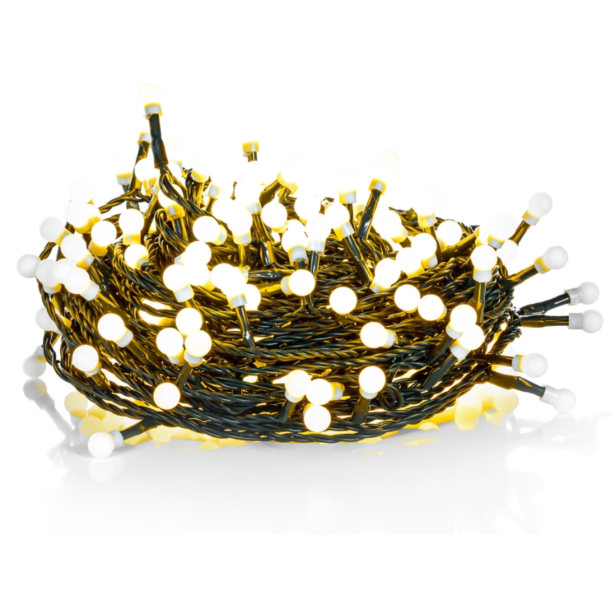 LED γιρλάντα εξωτερικού χώρου 100xLED/8 λειτουργίες 15m IP44 θερμό λευκό