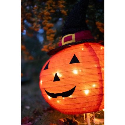 LED Εξωτερικού χώρου διακοσμητικό HALLOWEEN LED/3xAA/θερμό λευκό IP44 κολοκύθα
