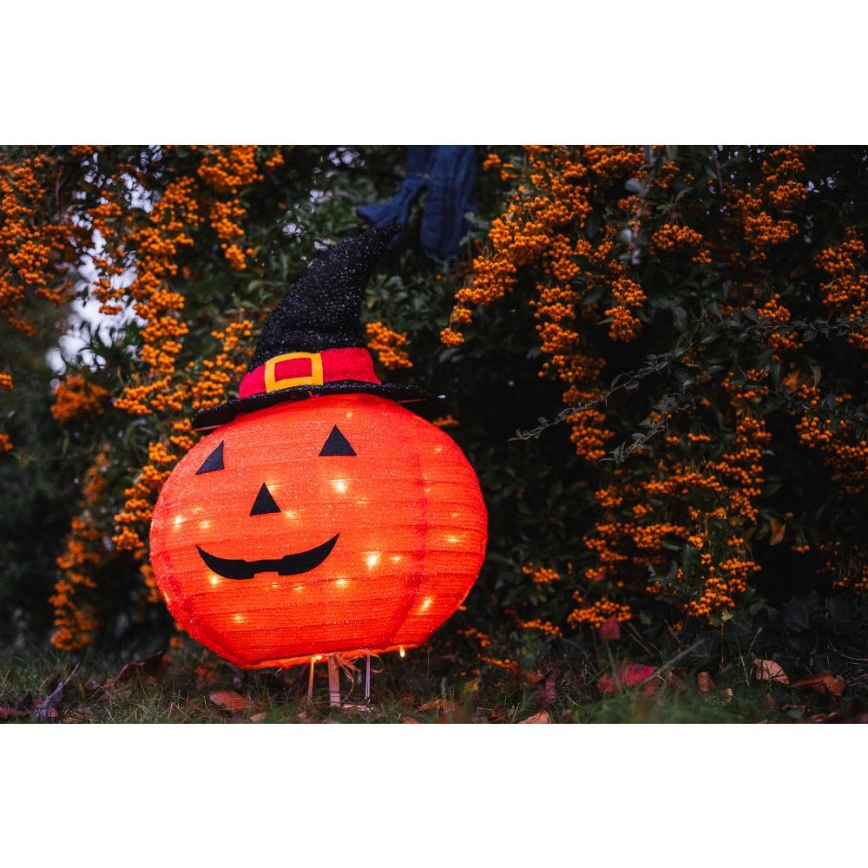 LED Εξωτερικού χώρου διακοσμητικό HALLOWEEN LED/3xAA/θερμό λευκό IP44 κολοκύθα