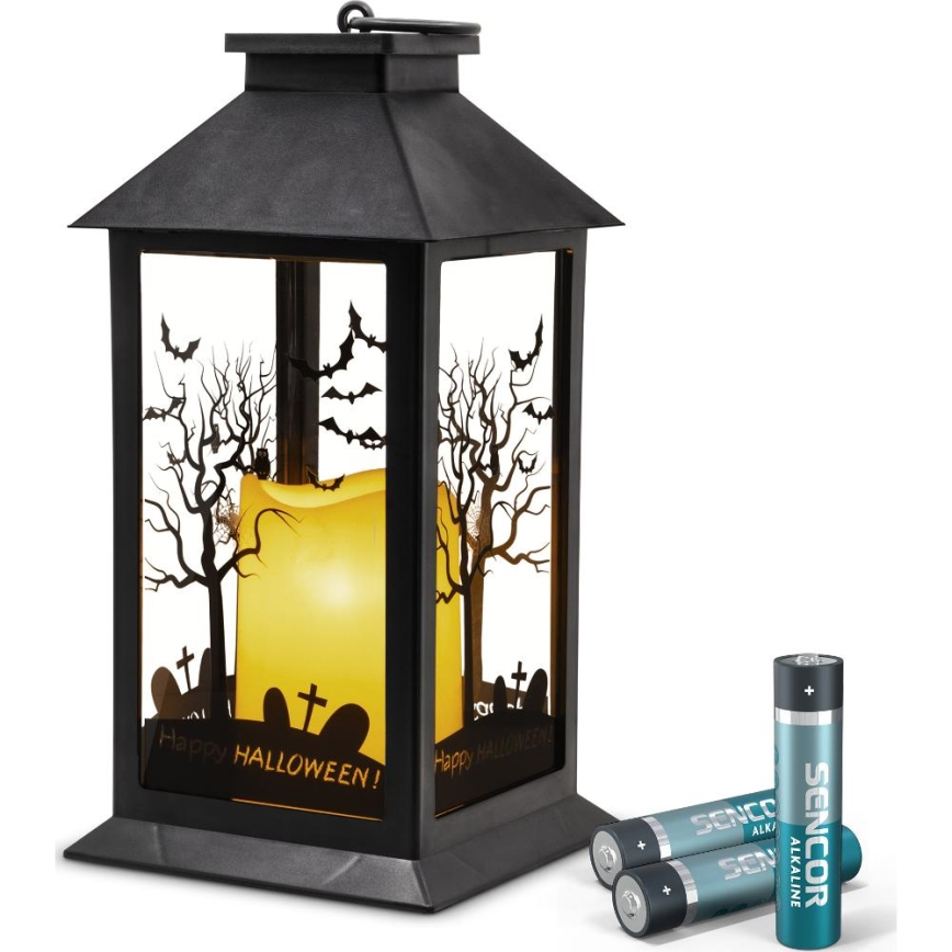 LED Διακόσμηση HALLOWEEN LED/3xAAA/θερμό λευκό φαναράκι