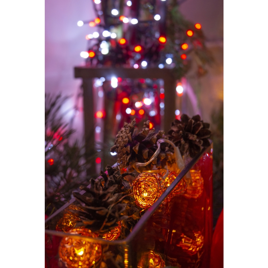 Διακοσμητική γιρλάντα LED 10xLED/2xAA θερμό λευκό