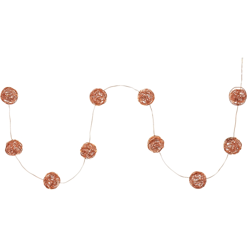 Διακοσμητική γιρλάντα LED 10xLED/2xAA θερμό λευκό