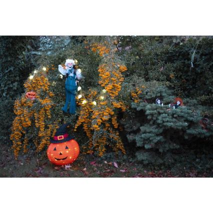 LED Εξωτερικού χώρου διακοσμητικό HALLOWEEN LED/3xAA/θερμό λευκό IP44 κολοκύθα