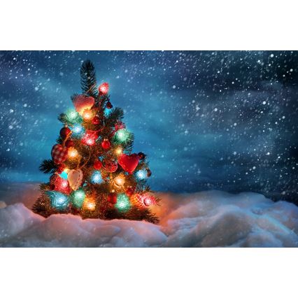 LED Χριστουγεννιάτικη εξωτερική γιρλάντα 80xLED/25m IP44 πολύχρωμη