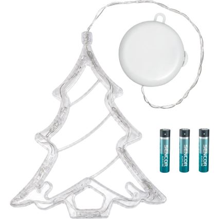 LED Χριστουγεννιάτικη διακόσμηση LED/3xAAA/θερμό λευκό δέντρο