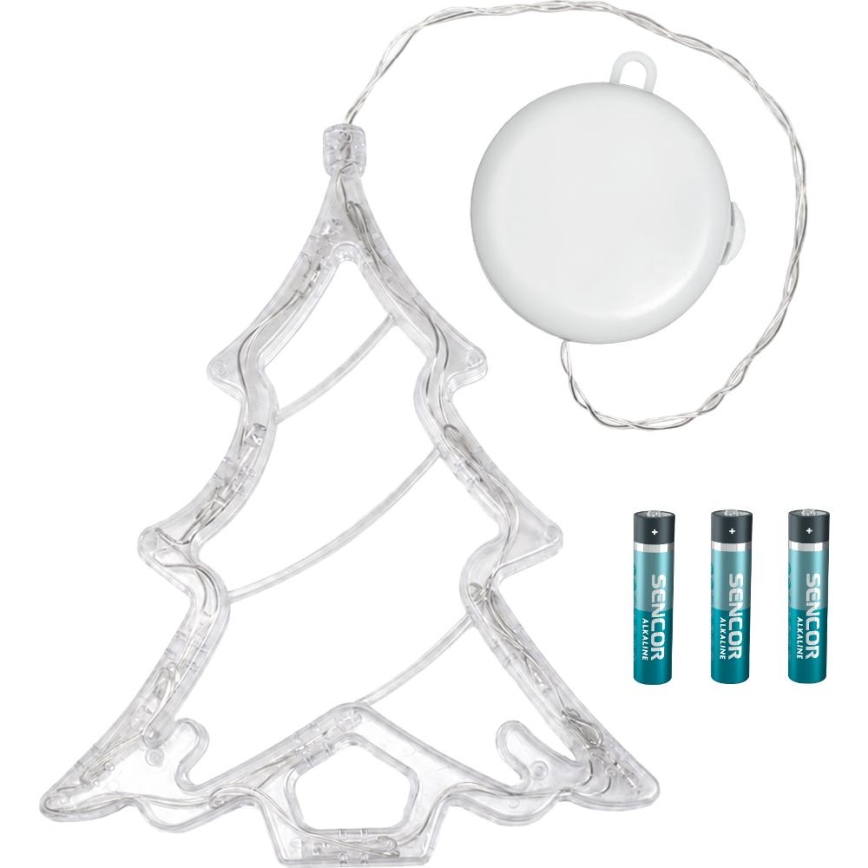 LED Χριστουγεννιάτικη διακόσμηση LED/3xAAA/θερμό λευκό δέντρο