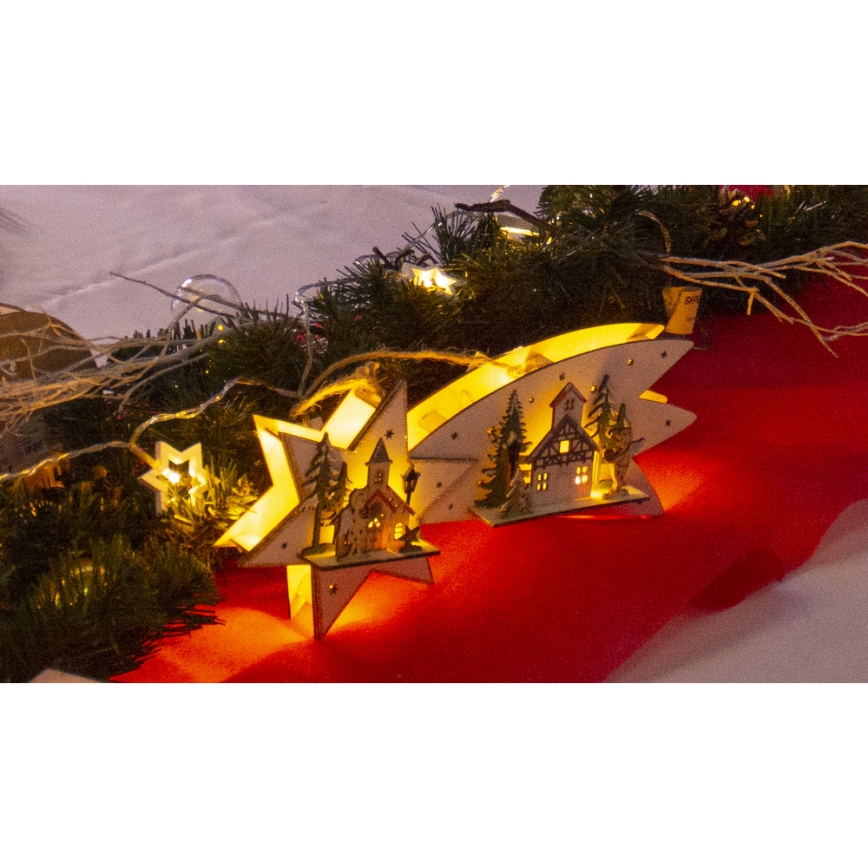 LED Χριστουγεννιάτικο διακοσμητικό LED/2xAA κομήτης