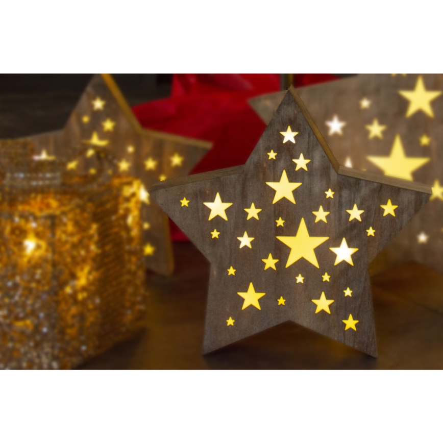 LED Χριστουγεννιάτικο διακοσμητικό LED/2xAAA αστέρι