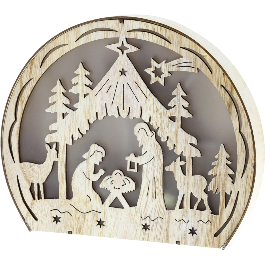 LED Χριστουγεννιάτικο διακοσμητικό LED/2xAAA θερμό λευκό