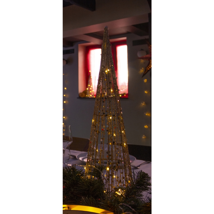 LED Χριστουγεννιάτικο διακοσμητικό LED/2xAA 40 cm κώνος