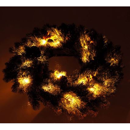 LED Χριστουγεννιάτικο στεφάνι LED/2xAA δ. 40 cm