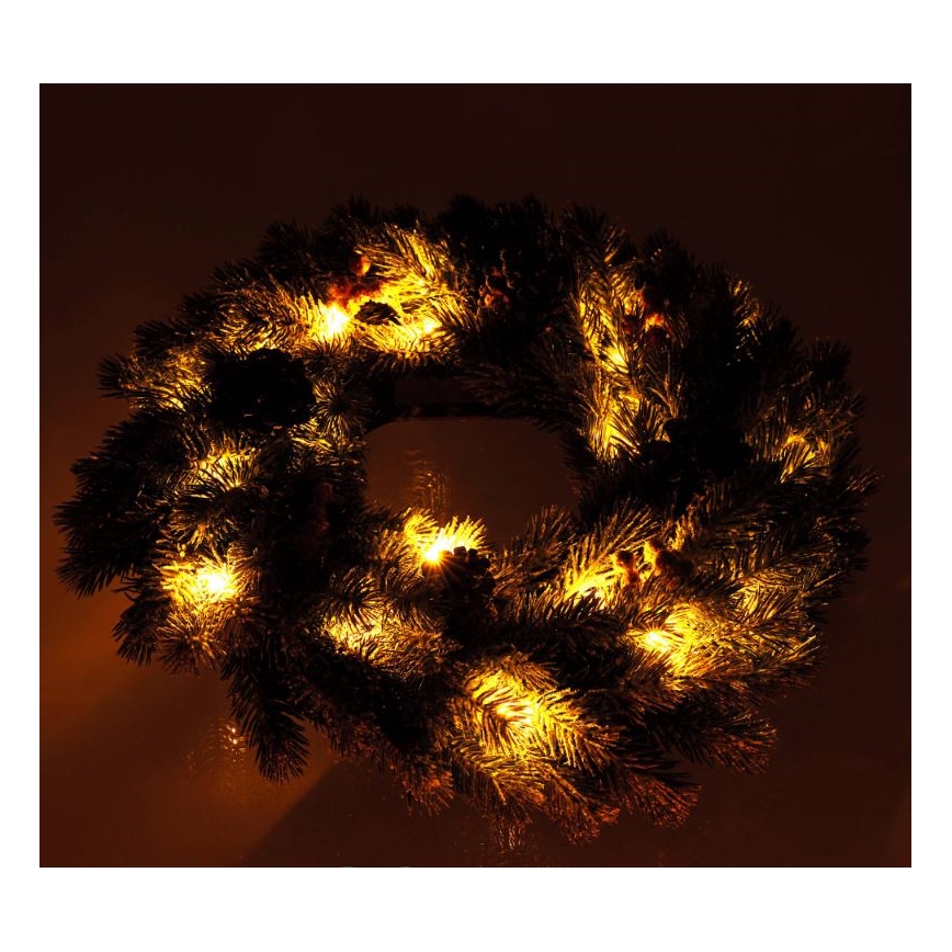LED Χριστουγεννιάτικο στεφάνι LED/2xAA δ. 40 cm