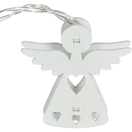 LED γιρλάντα 10xLED/2xAA/ζεστό λευκό, μήκος 2 m, με αγγελάκια