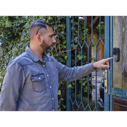 Κουδούνι βίντεο με αισθητήρα κίνησης 5MP 1440p 5200 mAh Wi-Fi IP65 ανθρακί