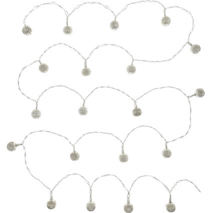 Διακοσμητικά λαμπάκια LED 20xLED/3xAA θερμό λευκό