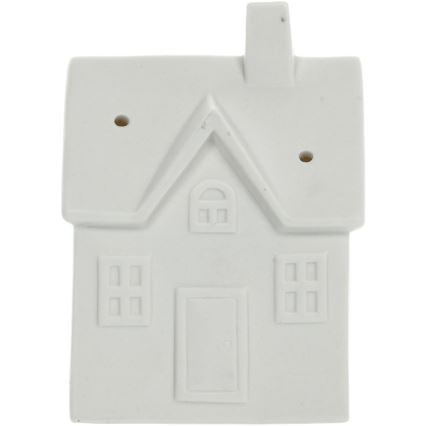 Διακοσμητικό LED πορσελάνης  LED/3xLR44/θερμό λευκό σπιτάκι λευκό