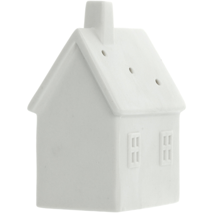 Διακοσμητικό LED πορσελάνης  LED/3xLR44/θερμό λευκό σπιτάκι λευκό