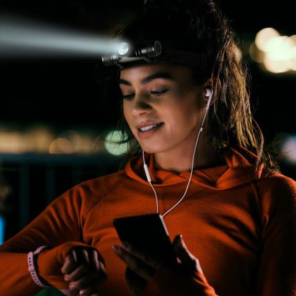 LED Επαναφορτιζόμενος Αλουμινένιος Φακός Κεφαλής LED/2600 mAh IP66