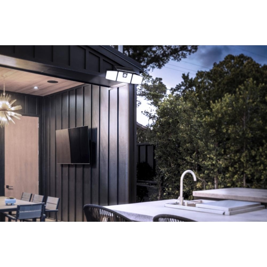 Retlux - Ηλιακός προβολέας LED με αισθητήρα LED/6,5W/3,7V 1200 mAh IP44