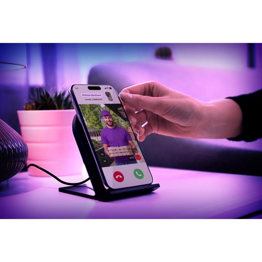 Θυροτηλεόραση με αισθητήρα κίνησης 5MPx 1440p 5200 mAh Wi-Fi IP65 ανθρακί