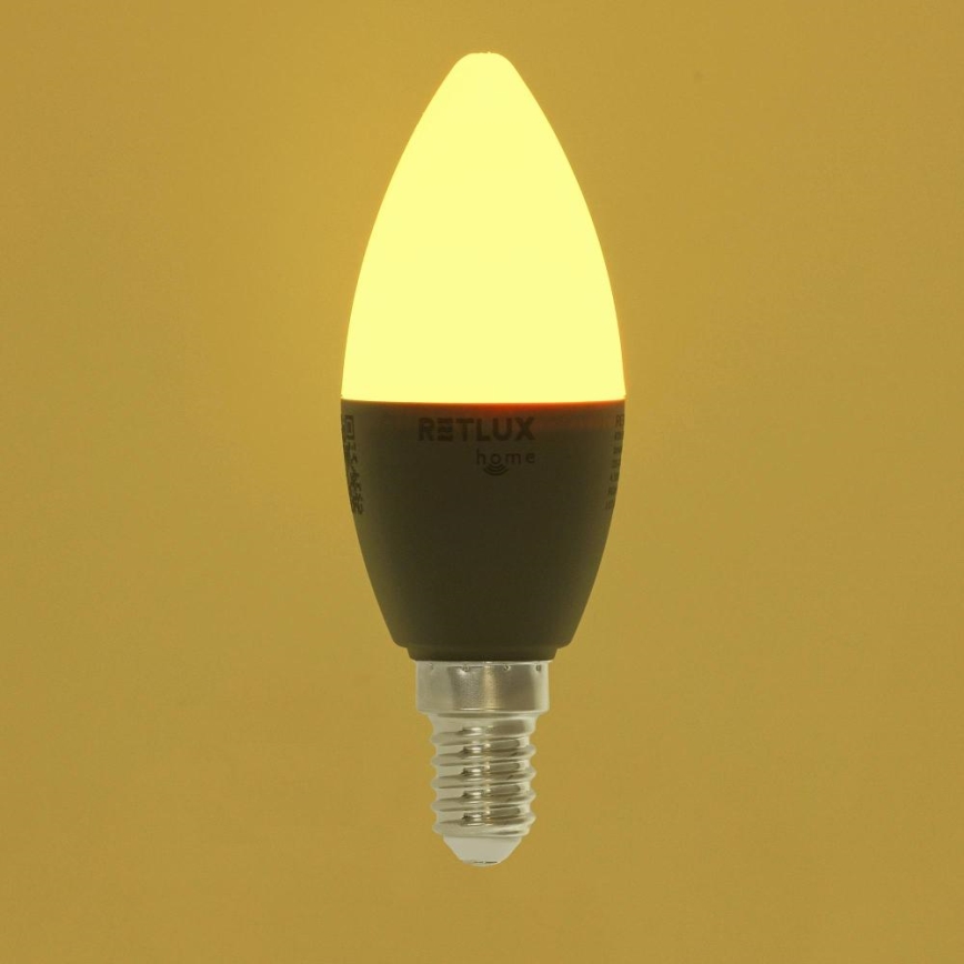 Λάμπα LED RGBW Dimmable C37 E14/4,5W/230V 2700-6500K Wi-Fi Tuya