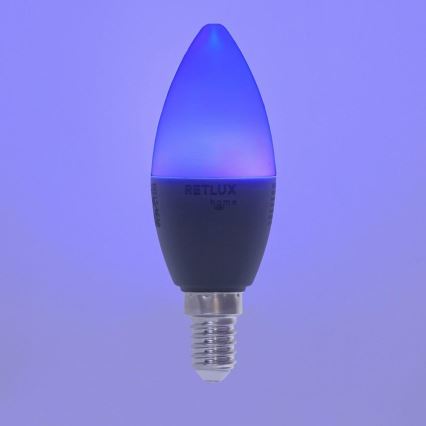 Λάμπα LED RGBW Dimmable C37 E14/4,5W/230V 2700-6500K Wi-Fi Tuya