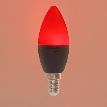 Λάμπα LED RGBW Dimmable C37 E14/4,5W/230V 2700-6500K Wi-Fi Tuya