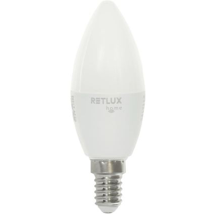 Λάμπα LED RGBW Dimmable C37 E14/4,5W/230V 2700-6500K Wi-Fi Tuya