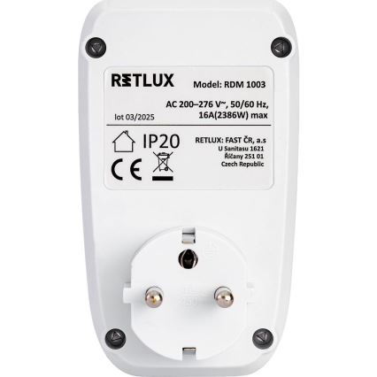 Μετρητής κατανάλωσης ηλεκτρικής ενέργειας 3680W/230V