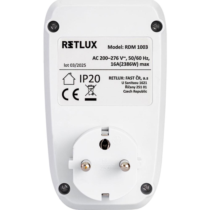 Μετρητής κατανάλωσης ηλεκτρικής ενέργειας 3680W/230V