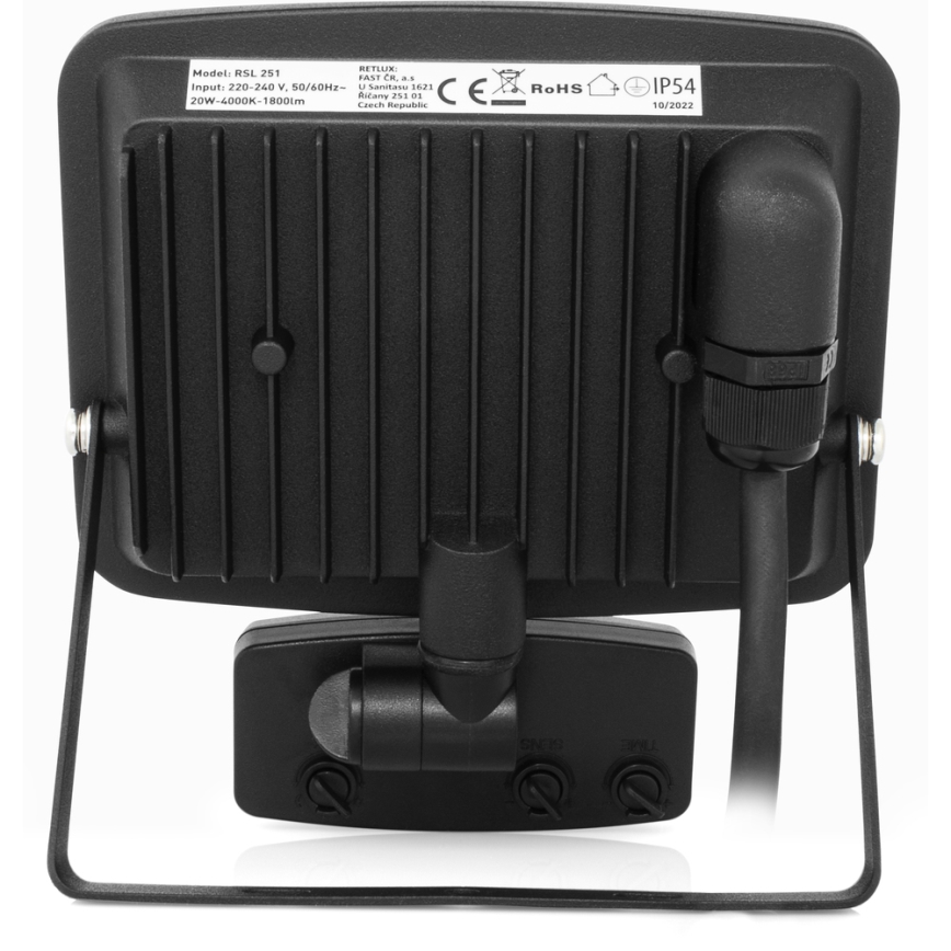 Προβολέας LED με αισθητήρα LED/20W/230V 4000K IP65