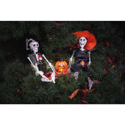 ΣΕΤ 6x LED Διακόσμηση HALLOWEEN LED/1xCR2032/θερμό λευκό κολοκύθες