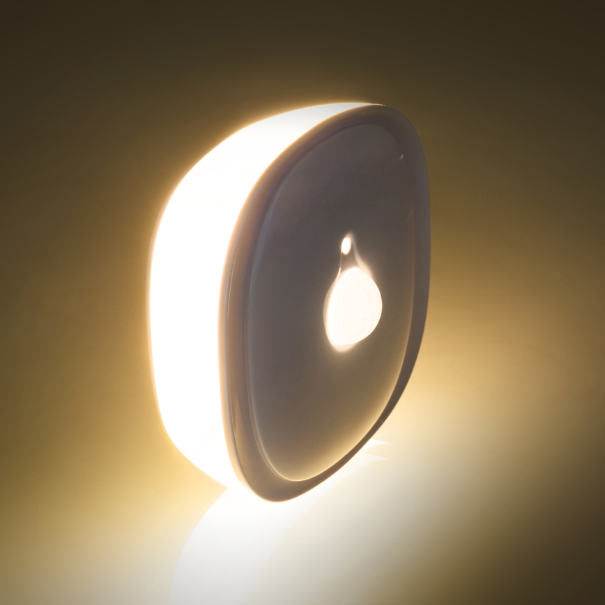 Φωτάκι νυκτός LED με αισθητήρα LED/0,45W/3xAAA 3000K λευκό