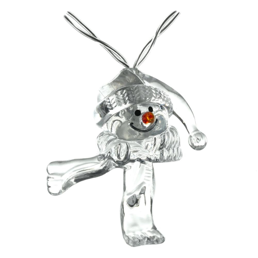 Χριστουγεννιάτικα λαμπάκια LED 10xLED/2xAA/θερμό λευκό 1,65m χιονάνθρωποι